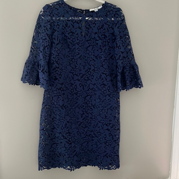 Boden Brittany Lace Dress Blue Size 4